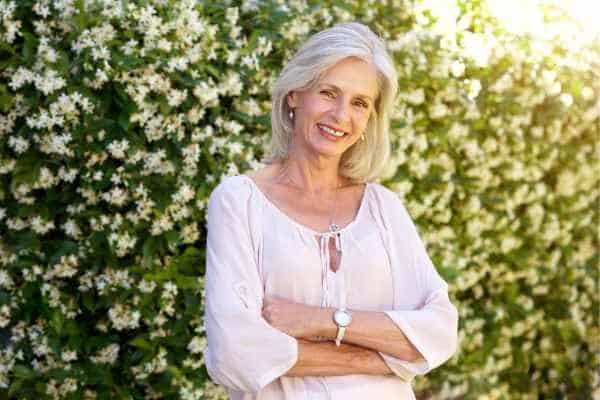 Older woman happy with urinary incontinence treatment Nantwich