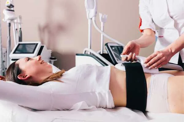 woman having body sculpting to help improve her body image and her mental health Nantwich