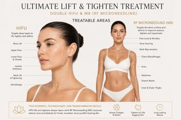Areas of the body that can be treated - ultimate skin tighten treatment Nantwich